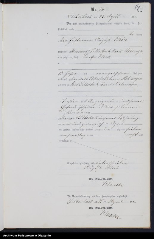 image.from.unit.number "Sterbe-Neben-Register Nr 1 - 38"