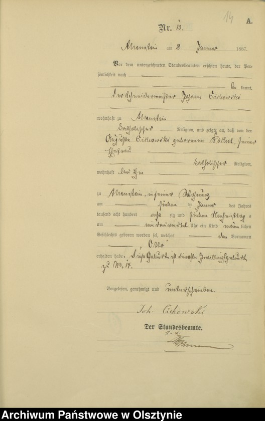 image.from.unit.number "Geburts-Haupt-Register TomI,Nr 1 - 393"