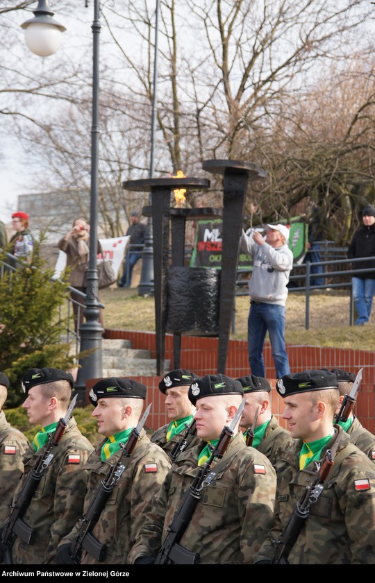 Obraz 9 z jednostki "Odsłonięcia pomnika "Żołnierzy Wyklętych" w Zielonej Górze"