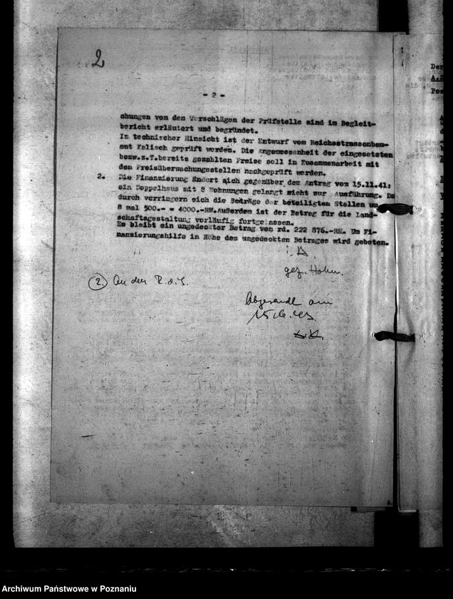 Obraz 6 z jednostki "Kreisstadt Kempen. Antrag auf Aufschliessungskosten der Siedlung für Reichsbedienstete"