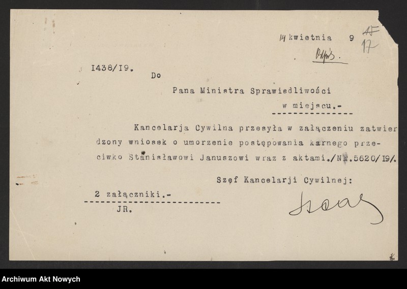 image.from.unit.number "Abolicje (wnioski Ministerstwa Sprawiedliwości, sądów - o umorzenie postępowania karnego)"
