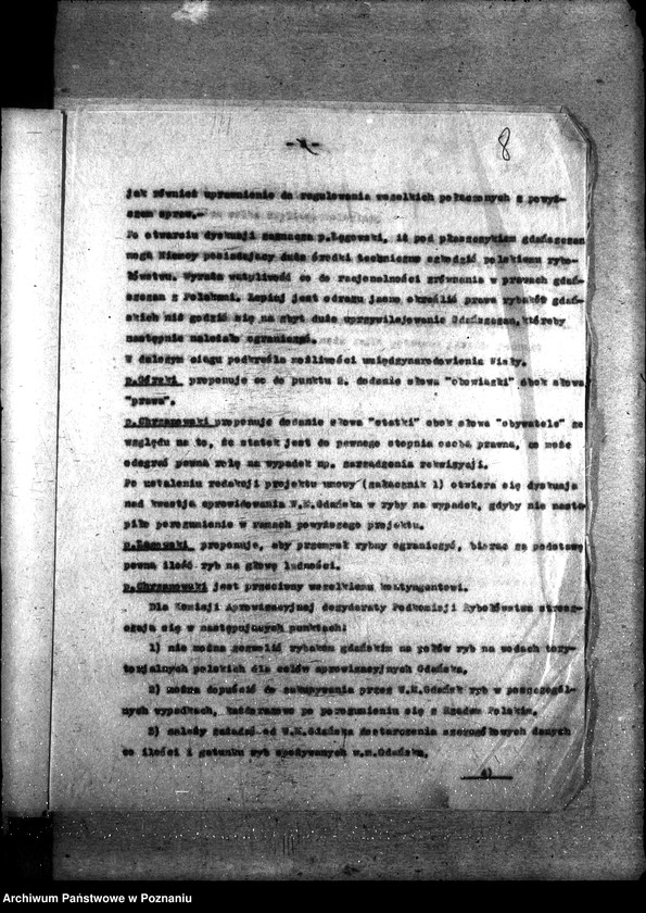 Obraz 12 z jednostki "Sprawy szczegółowo-administracyjne Pertraktacje z Niemcami w sprawie rybołówstwa morskiego"