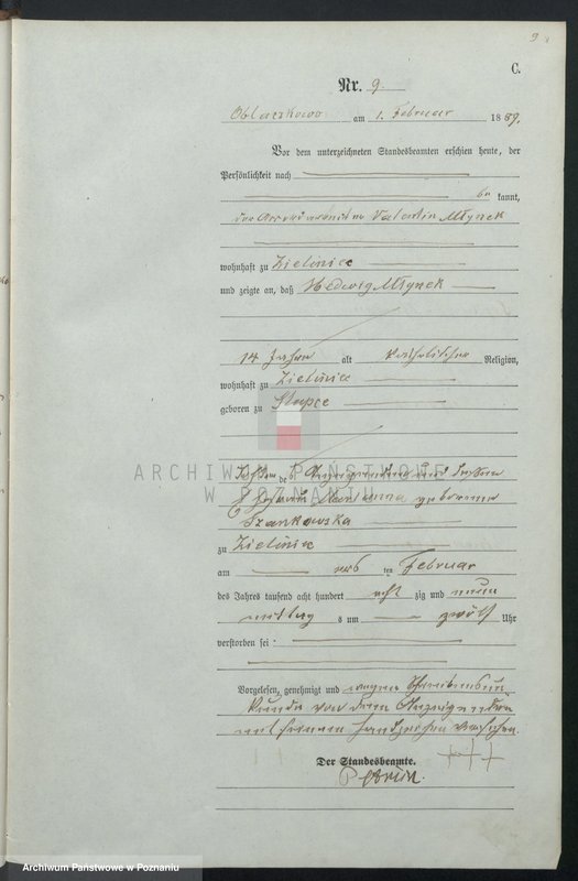 Obraz 12 z jednostki "Księga zgonów"