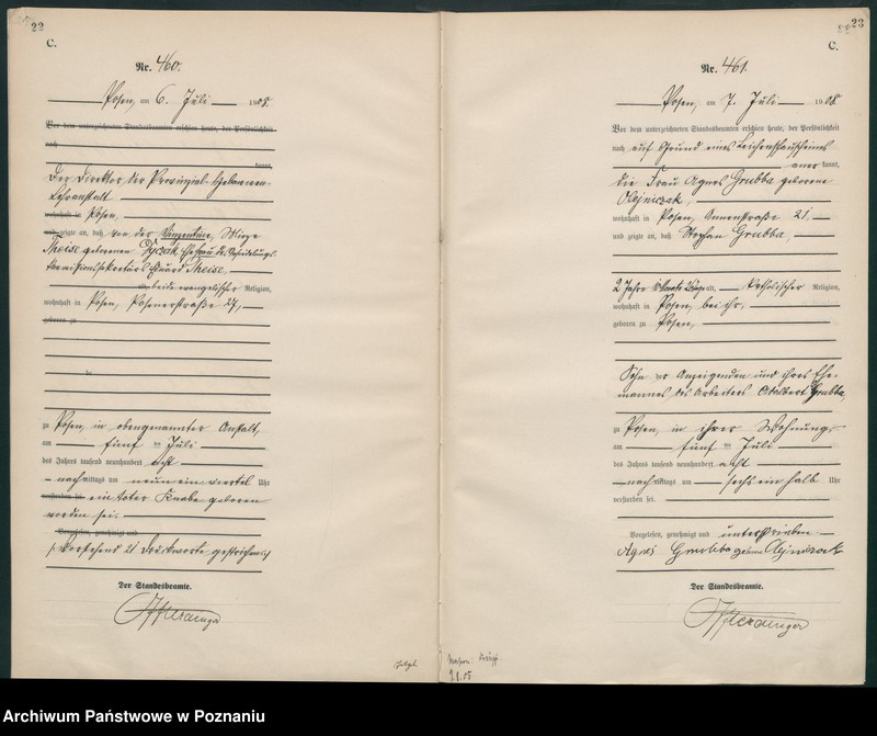 Obraz 14 z jednostki "Księga miejscowa zgonów tom II [Rejestr główny zgonów]"