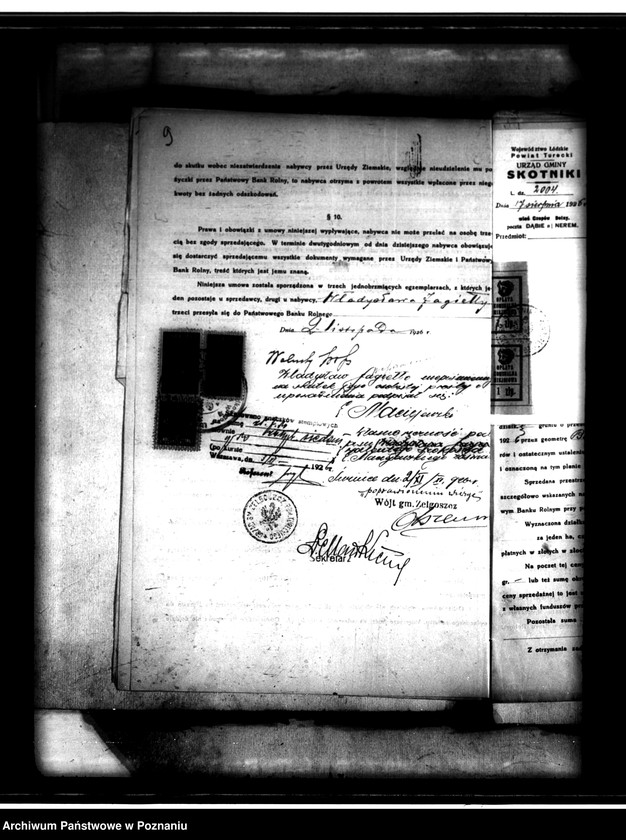 Obraz 13 z jednostki "Uregulowanie w myśl przepisów ustawy z 18.III.1932 r. prawa własności gruntów nabytych w drodze parcelacji majątku Kozanki-Podleśne powiatu tureckiego"