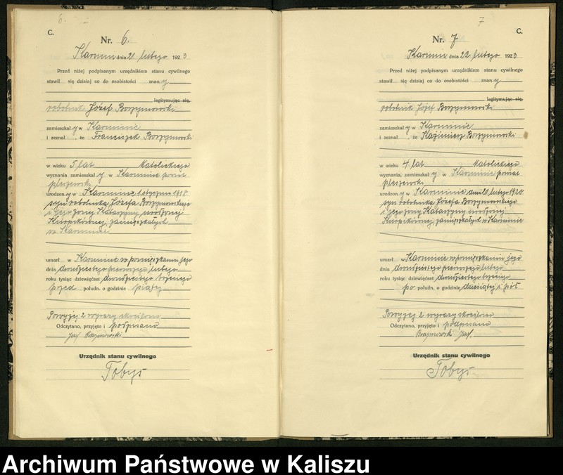 Obraz 7 z jednostki "[Księga zgonów]"