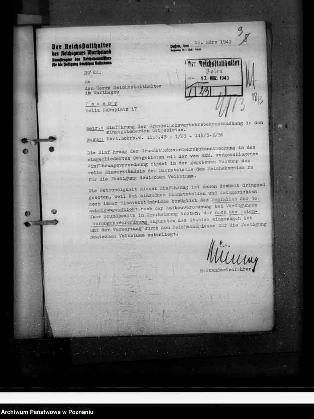 Obraz 13 z jednostki "Grundstücksverkehrsbekanntmachung"