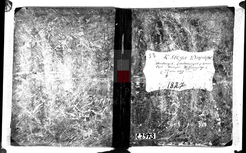 image.from.unit.number "Księga duplikat urodzonych, zaślubionych y zmarłych parafii wigierskiey z roku 1827"