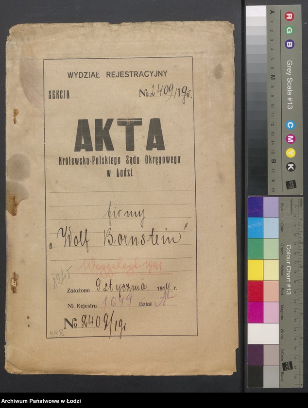 Obraz 2 z jednostki "Wolf Bornstein- sprzedaż gotowej gareroby i towarów manufakturowych"