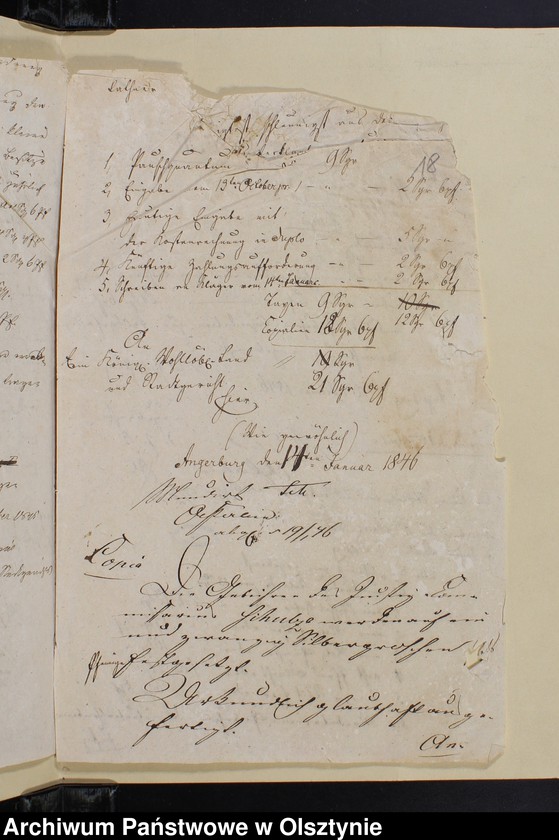 image.from.unit.number "Kataster der Gebäuder 1784-1875. Streitsache 1846 J. Beschreibung der Dörfer zuständige in Kirchspiel Bruchstück. 1850"