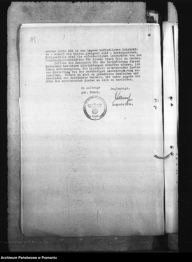 Obraz 17 z jednostki "Aussonderung von Kindern fremder Volkszugeherigkeit aus den deutschen Schulen [szkolna dla dzieci polskich]"