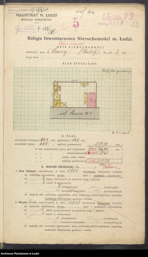 image.from.unit.number "Księga inwentarzowa nieruchomości m. Łodzi ul. Pawia"