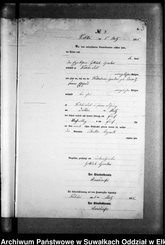 image.from.unit.number "Geburts-Neben-Register des Preussischen Standes-Amtes Kehlen Kreis Angerburg"