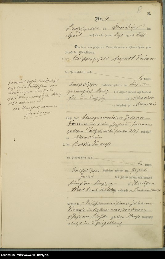 image.from.unit.number "Heiraths-Haupt-Register Nr 1 - 20"