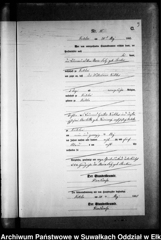 image.from.unit.number "Sterbe-Neben-Register des Preussischen Standes-Amtes Kehlen Kreis Angerburg"