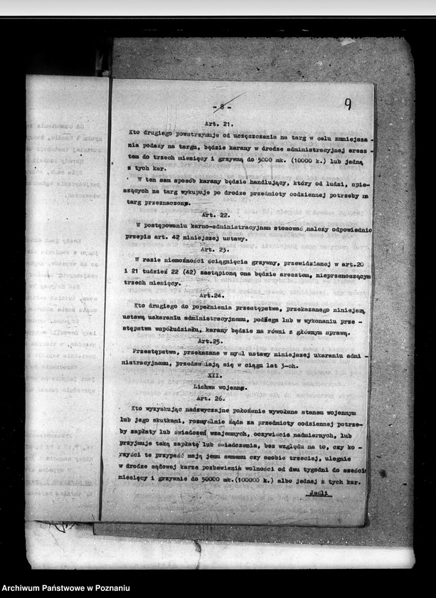 Obraz 13 z jednostki "Sprawy prawne ogólne okólniki i rozporządzenia ministerialne"