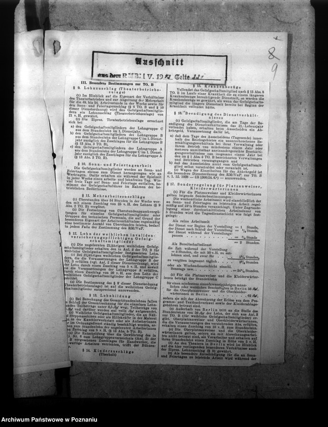 Obraz 13 z jednostki "Besoldungsbestimmungen. Schmutzanlagen. Beschäftigung von Polen."