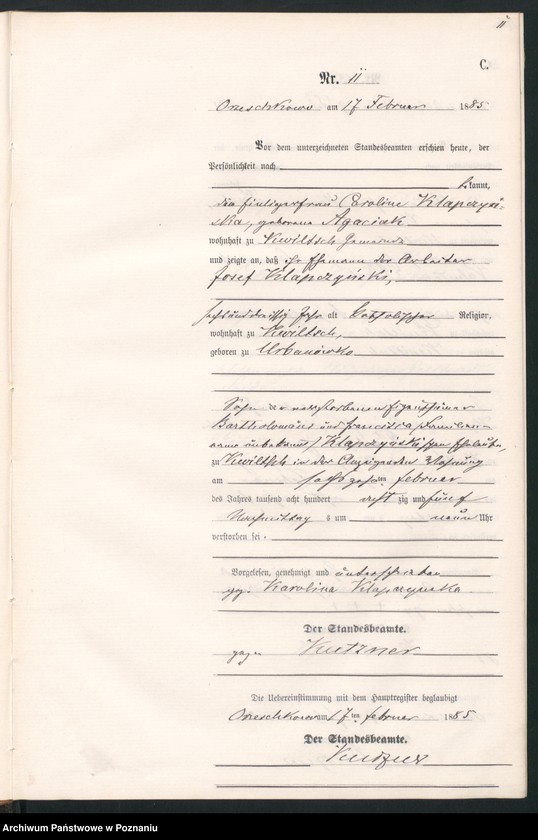 Obraz 14 z jednostki "Księga zgonów"