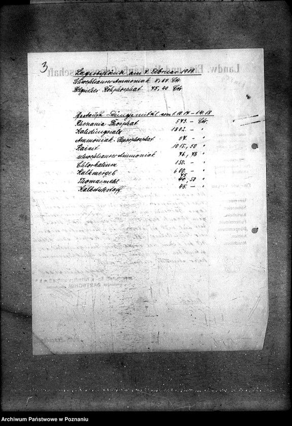 Obraz 7 z jednostki "Sztuczne nawozy zaprzedane w czasie od 1.10.17 - 1.4.1918"