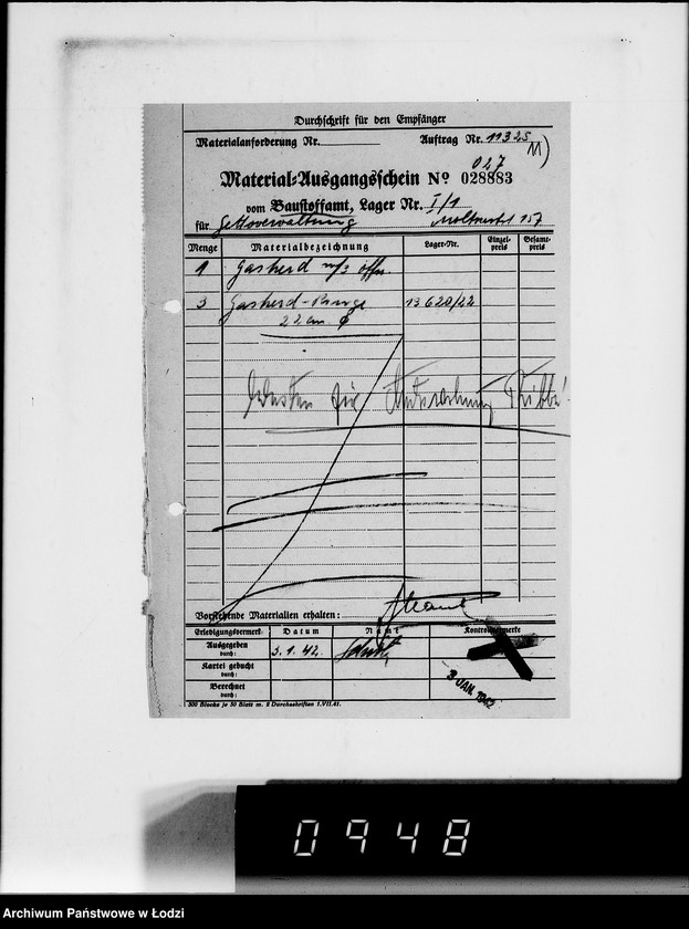 Obraz 13 z jednostki "[Korespondencja dotycząca realizacji zamówień na różne wyroby, sprawozdania z dostaw, sprawozdania z konferencji w Berlinie i Poznaniu składane przez funkcjonariuszy G.V.]"