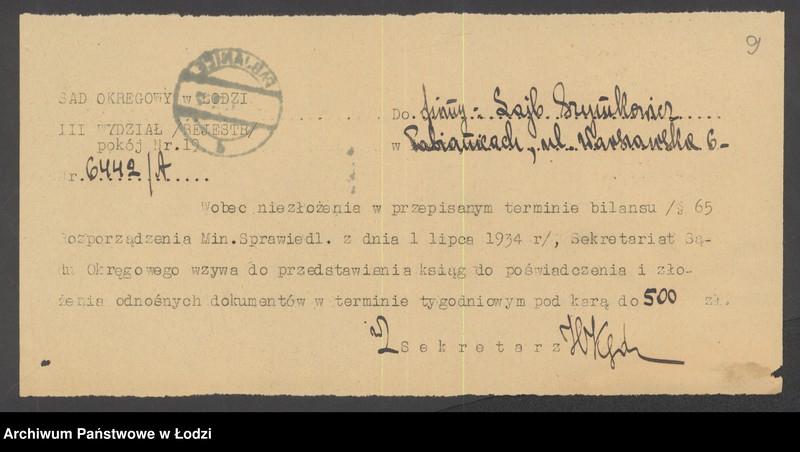 Obraz 11 z jednostki "Lejb Szymkowicz- handel mąką i zbożem"