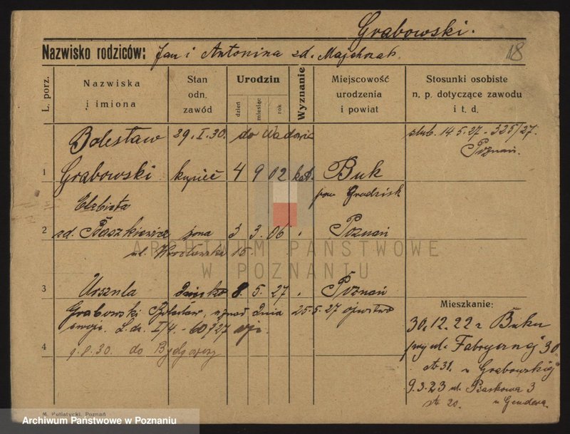 Obraz 20 z jednostki "Grabowski - Grabski"