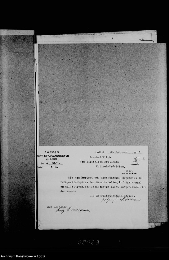 Obraz 12 z jednostki "Akta dotyczące podań różnych instytucji o subsydia"