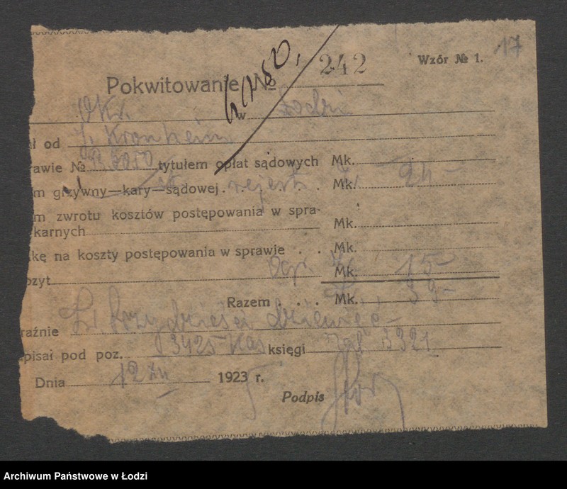 Obraz 19 z jednostki "H. i M. Prowizer i I. Kronheim – sprzedaż naczyń kuchennych"