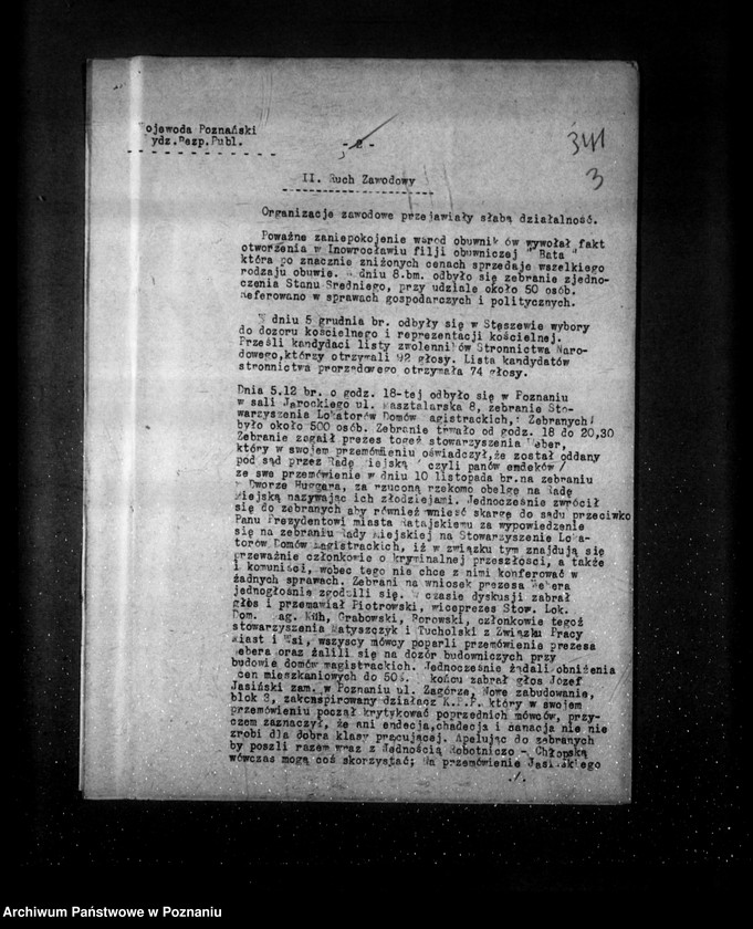 Obraz 6 z jednostki "Sprawozdania sytuacyjne tygodniowe za czas od 5 grudnia 1930 r. do dnia 1 stycznia 1931 r. /nr 58-61/"