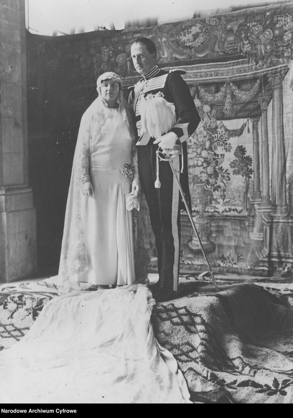 Obraz 1 z jednostki "Ślub hrabiego Jana Zamoyskiego z infantką Izabellą de Bourbon, siostrzenicą króla Hiszpanii Alfonsa XIII"