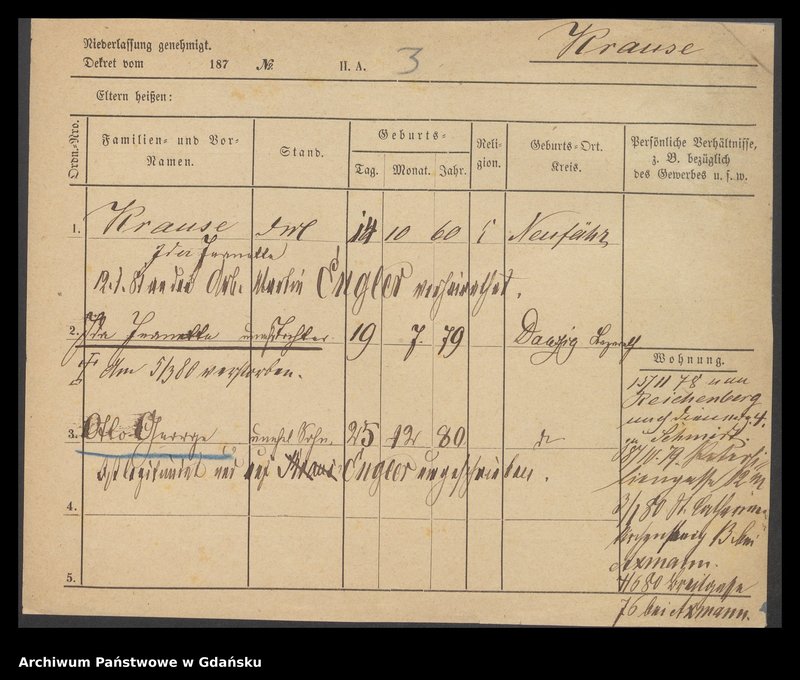 image.from.unit.number "Karty meldunkowe: Krause Ida - Krause Johann"