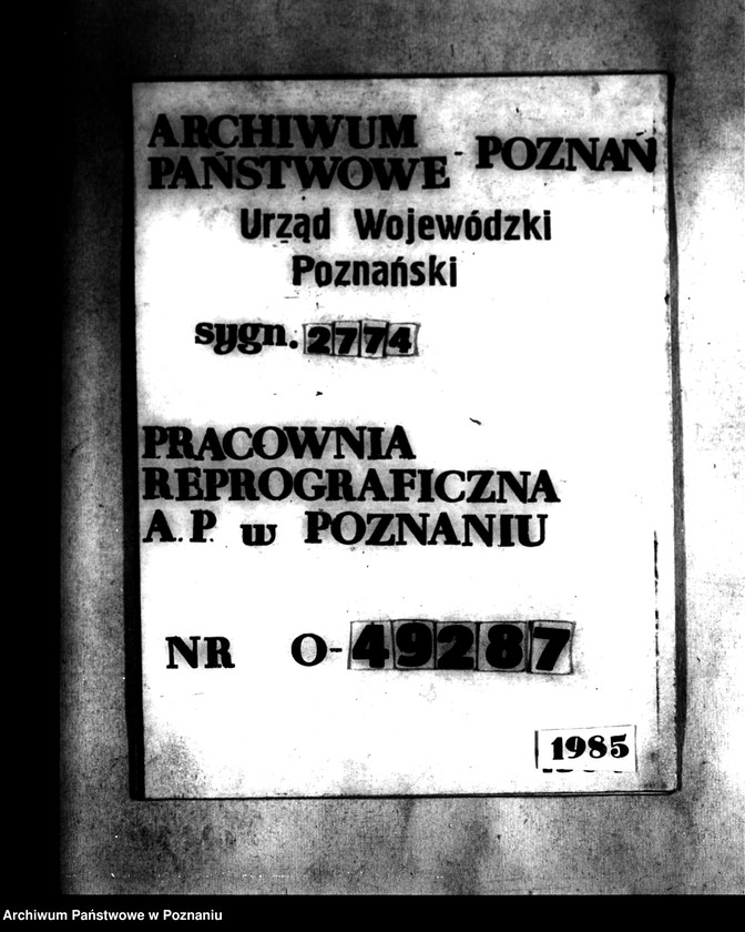 Obraz 1 z jednostki "Majątek Dębogóra powiatu szubińskiego wydzielenie zastrzeżonych parcel"