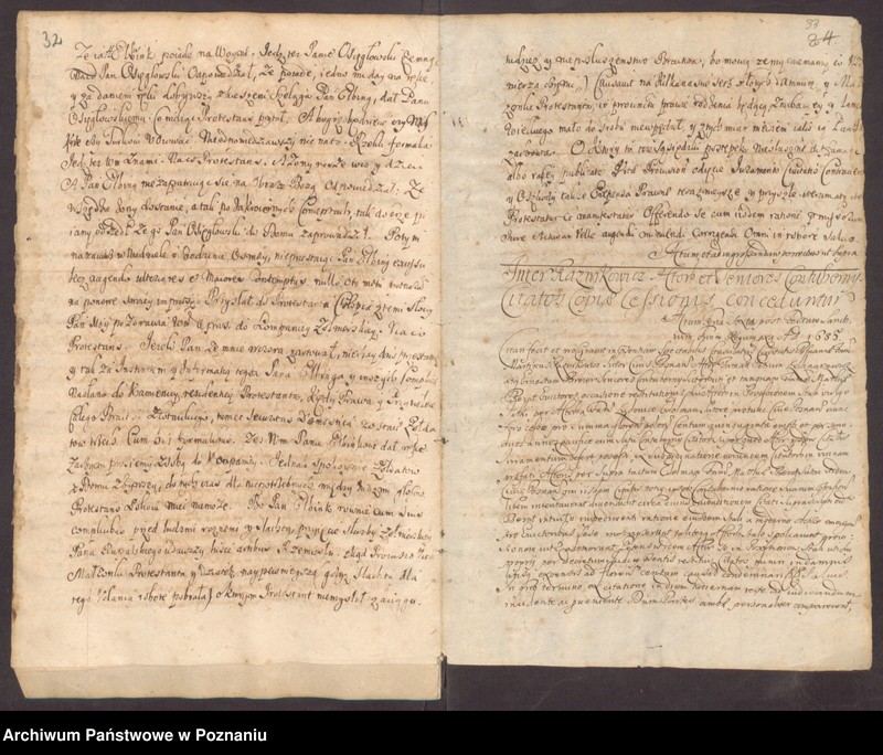 Obraz 20 z jednostki "Protocolon actorum officii consularis Posnaniensis."