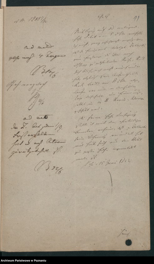 Obraz 19 z jednostki "A. betr. den polnischen Emigranten Adolf von Zalewski"