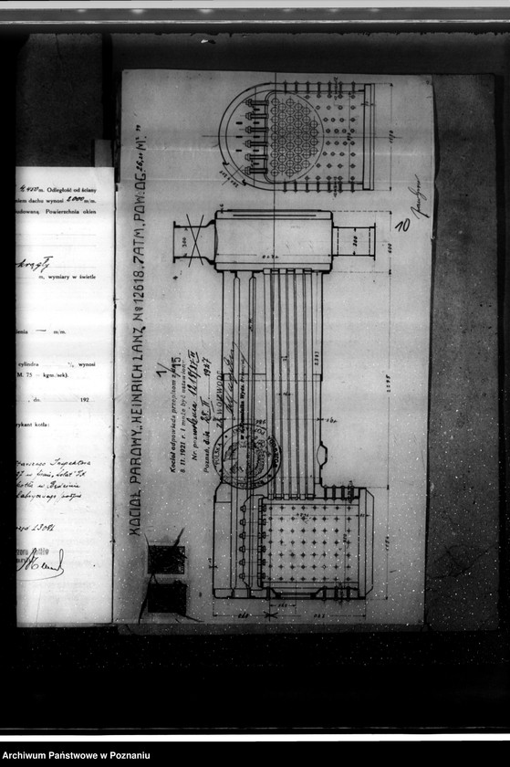 Obraz 14 z jednostki "Młyn parowy J. Grossa w Margoninie pow. Chodzieski /nadzór nad kotłem parowym nr fabr. 12618, woj. 5943/"
