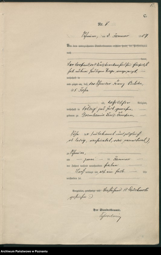 Obraz 8 z jednostki "Sterbe-Haupt-Register"