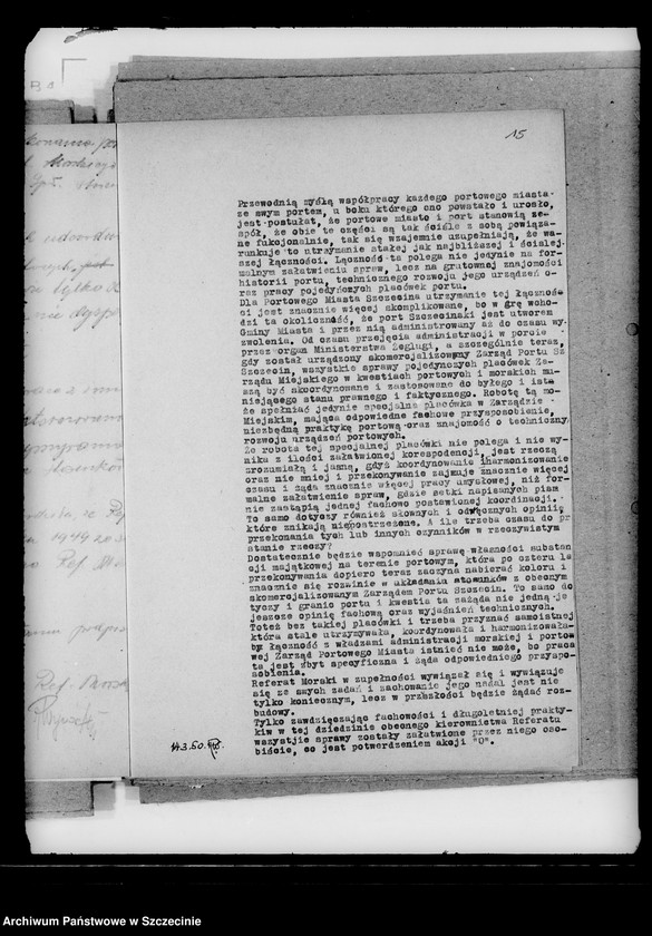 Obraz 12 z jednostki "Plany pracy i sprawozdania Referatu Morskiego"