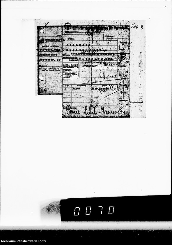 Obraz 13 z jednostki "M. Rechnungen [za dostawy towarów spoza Getta]"