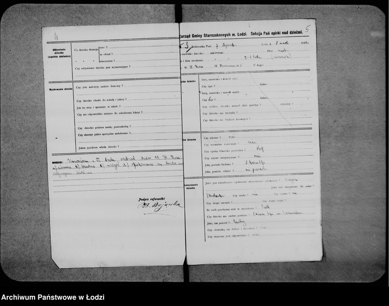 Obraz 7 z jednostki "Kwestionariusze sekcji pań"