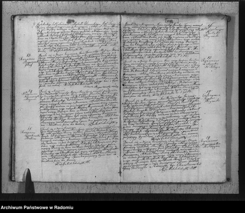 Obraz 8 z jednostki "Duplikat urodzonych, zaślubionych i zmarłych parafii Kazanów na rok 1854"