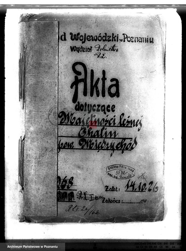 Obraz 4 z jednostki "Majętność leśna Chalin powiat międzychodzki"