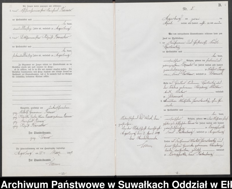 image.from.unit.number "Heiraths-Neben-Register des Preussischen Standes-Amtes Angerburg Kreis Angerburg"