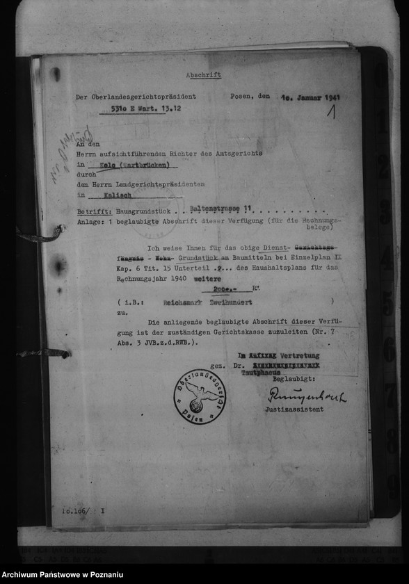 Obraz 5 z jednostki "Amtsgericht Warthbrücken - Koło"