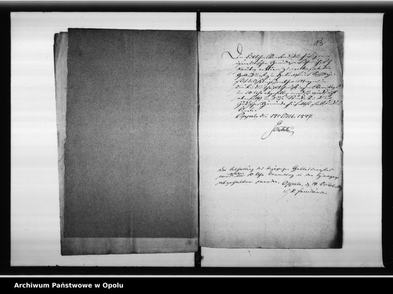 Obraz 14 z jednostki "Acta des Magistrats zu Oppeln betreffend Regierungs - Antritt Geburtstags Feier u[nd] Landestrauer S[einer] Majestät der Könige"