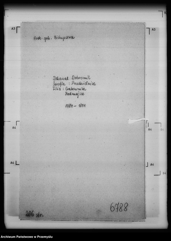 image.from.unit.number "[Kopie ksiąg metrykalnych parafii Przedzielnica z filiami Grabownica, Hubice, Podmojsce (dekanat Dobromil)]"