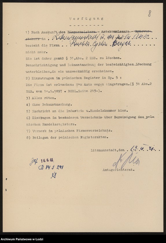 Obraz 10 z jednostki "Ruchla Cyrla Berger- wyrób konfekcji damskiej"