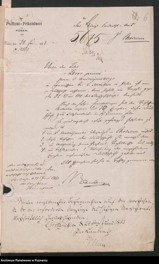 Obraz 10 z jednostki "A. betr. den Literaten Josef Andrzejewski"