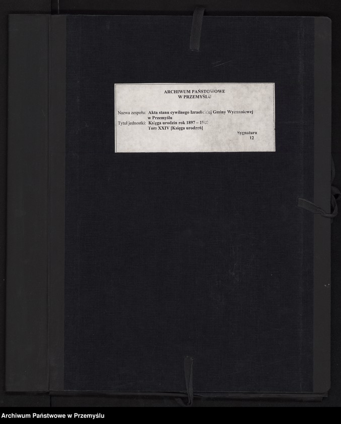 image.from.unit.number "Księga urodzin rok 1897-1900 tom XXIV [Księga urodzeń]"