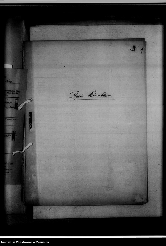 image.from.unit.number "Kreissippenamt Birnbaum [Międzychód]. Bücher evangelischer Kirchen, Altlutheraner, Bücher katholischer Kirchen, Zivilstandsregister, Seelenlisten, Zweitschriften"