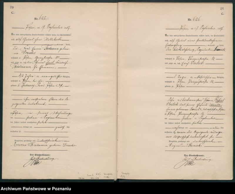 Obraz 18 z jednostki "Księga miejscowa zgonów tom II [Rejestr główny zgonów]"